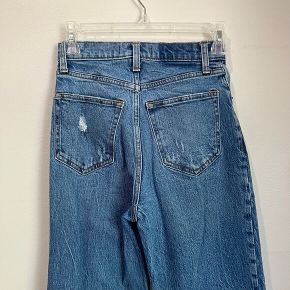 Abercrombie & Fitch Curve Love Ultra High Rise 90s Straight Jeans Sz 24/00L - Picture 5 of 9
